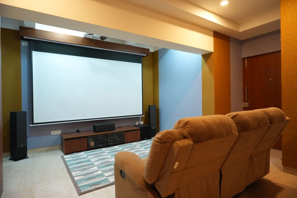 Work by Day, Cinema by Night: Transforming an Odd-Shaped Home Office in Bangalore