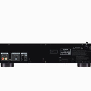 Rear panel of the Denon DCD-600NE CD Player displaying output connections and power input.