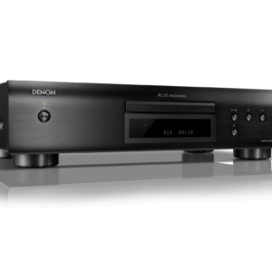 Angled view of the Denon DCD-600NE CD Player highlighting its refined design and sturdy build.
